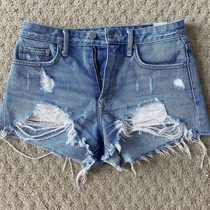 Lovers and friends distressed jean shorts